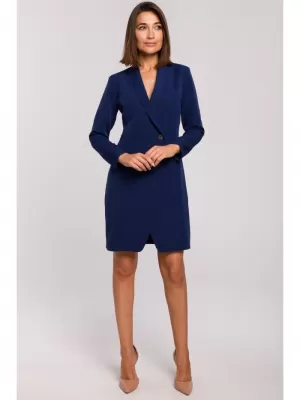 Obleka STYLOVE S217 MORNARSKO MODRA