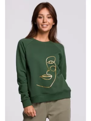 Ženski pulover BEWEAR B167 ZELENA TRATA