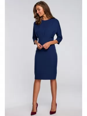 Obleka STYLOVE S242 MORNARSKO MODRA