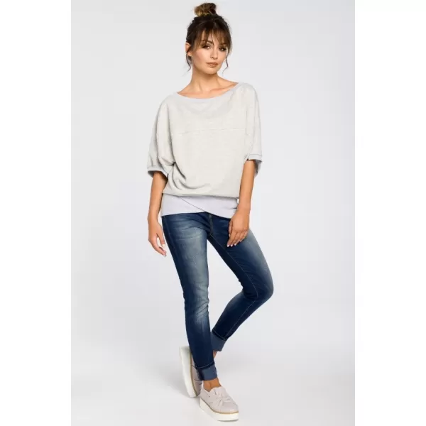  Ženska bluza BEWEAR B048 SVETLO SIVA 