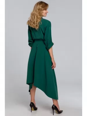 Obleka MAKOVER K086 ZELENA