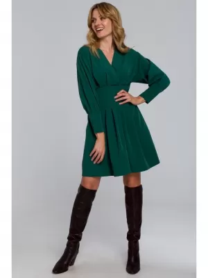 Obleka MAKOVER K087 ZELENA