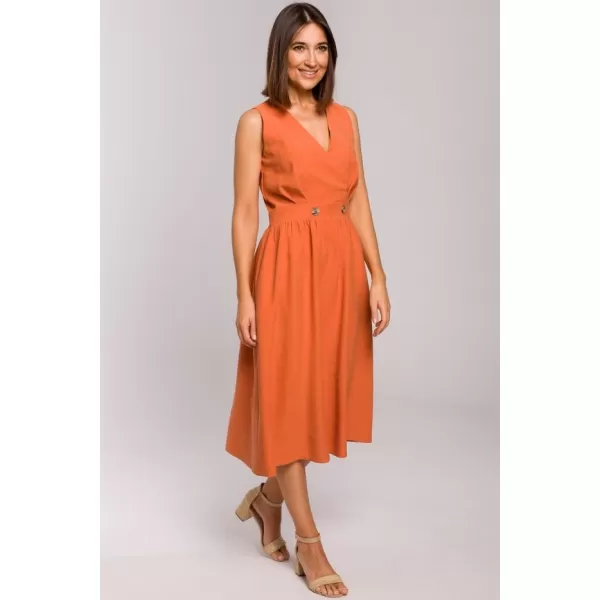  Obleka STYLOVE S224 ORANŽNA 