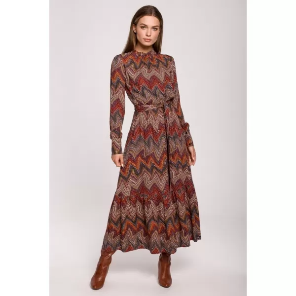  Obleka STYLOVE S291 RJAVA 