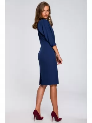 Obleka STYLOVE S242 MORNARSKO MODRA