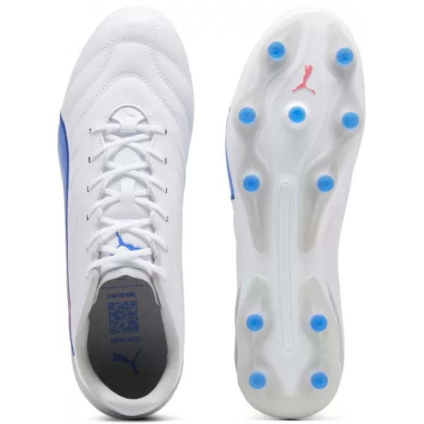  Škornji PUMA KING PRO FG/AG 107862_02 PUMA WHITE/BLUEMAZING 