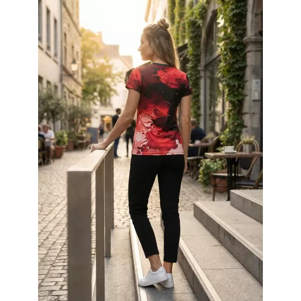  Ženska premium funkcionalna majica ALTISPORT VOJ/ALW089TR01 RDEČA 