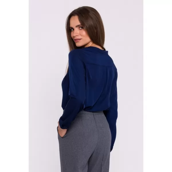  Ženska bluza STYLOVE S375 MORNARSKO MODRA 