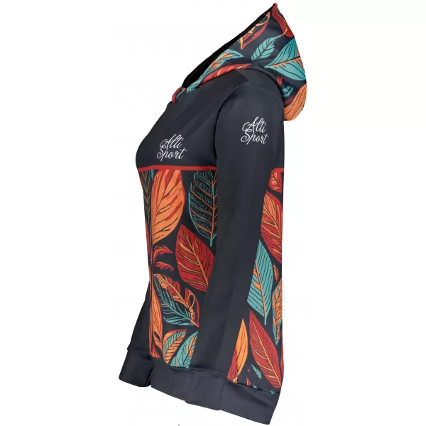  Ženski vrhunski funkcionalni pulover ALTISPORT VOJ/ALW061MI01 ORANŽNA/MODRA 