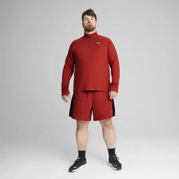  Srajca PUMA RUN CLOUDSPUN 1/4 ZIP 525781_63 MARS RDEČA 