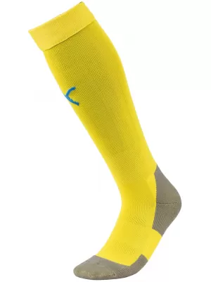 Nogometne nogavice PUMA TEAM LIGA SOCKS CORE 703441_17 KIBERNETSKA RUMENA/ELEKTRIČNO MODRA L