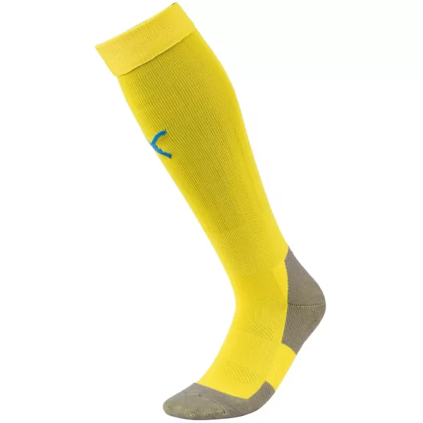  Nogometne nogavice PUMA TEAM LIGA SOCKS CORE 703441_17 KIBERNETSKA RUMENA/ELEKTRIČNO MODRA L 