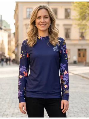 Ženski vrhunski funkcionalni pulover ALTISPORT VOJ/ALW063MI01 TEMNO VIJOLIČNA