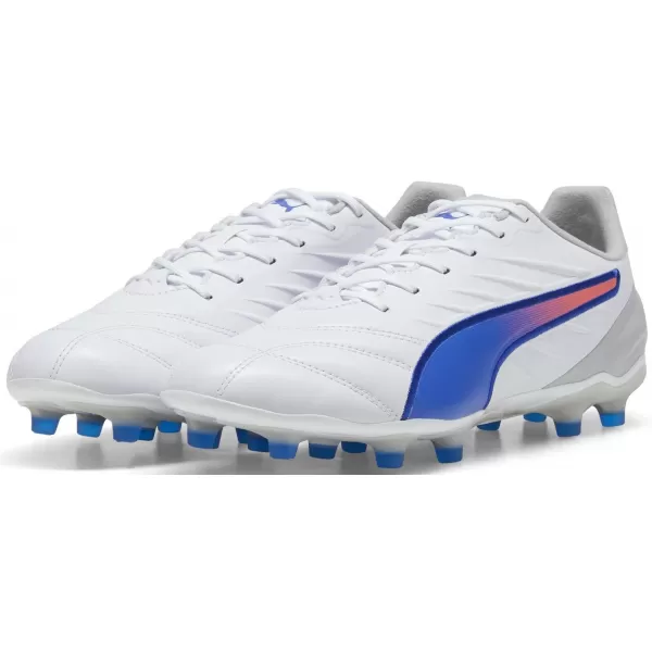  Škornji PUMA KING PRO FG/AG 107862_02 PUMA WHITE/BLUEMAZING 