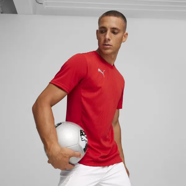  Moška funkcionalna majica PUMA TEAMFINAL TRAINING JERSEY 658557_01 PUMA RED/PUMA SILVER 