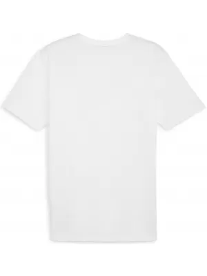 Srajca PUMA TEAMRISE LOGO JERSEY COTTON 658705_04 PUMA BELA/PUMA ČRNA