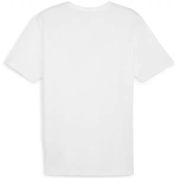  Srajca PUMA TEAMRISE LOGO JERSEY COTTON 658705_04 PUMA BELA/PUMA ČRNA 