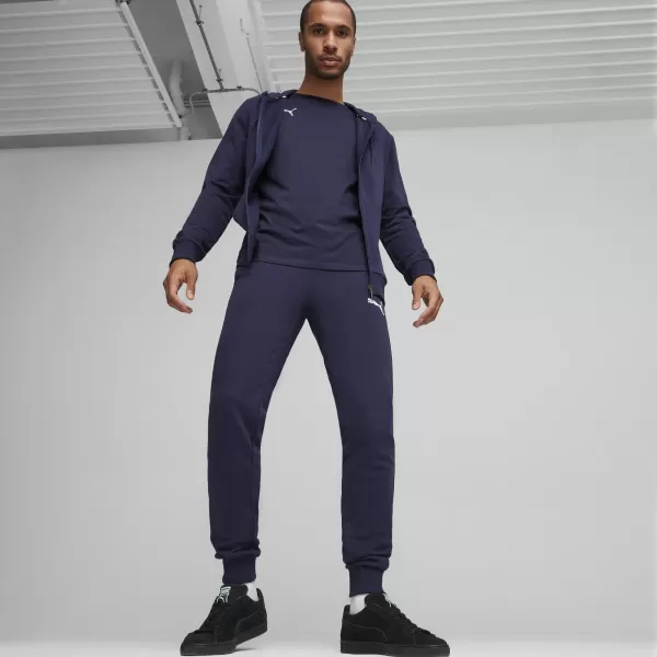  Moška jopica PUMA TEAMGOAL CASUALS HOODED JACK 658595_06 PUMA NAVY/PUMA WHITE 