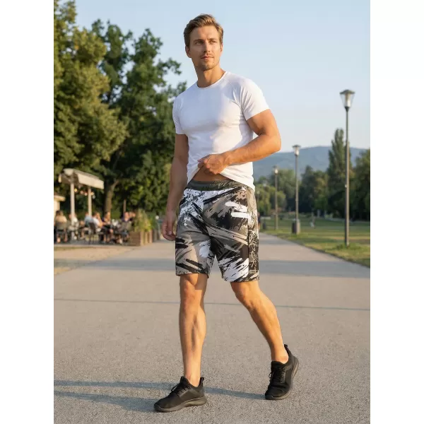  Moške premium funkcionalne kratke hlače ALTISPORT VOJ/ALM014KRA01 ČRNO SIVA 