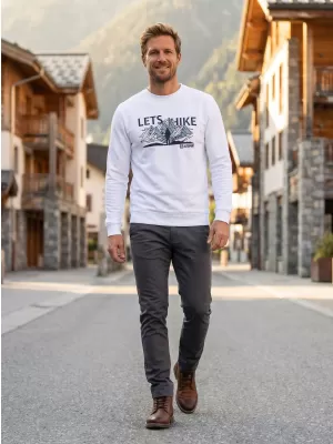 Moški pulover ALTISPORT ALM190406 BELA