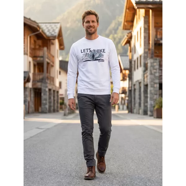  Moški pulover ALTISPORT ALM190406 BELA 
