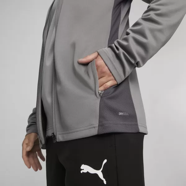  Jakna PUMA TEAMGOAL TRAINING JACKET 658633_13 LITO ŽELEZO/BELO/SENCO SIVA 