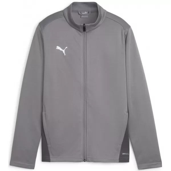  Jakna PUMA TEAMGOAL TRAINING JACKET JR 658634_13 LITO ŽELEZO/BELO/SENCO SIVA 