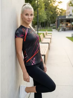 Ženska premium funkcionalna majica ALTISPORT VOJ/ALW082TR01 ČRNA