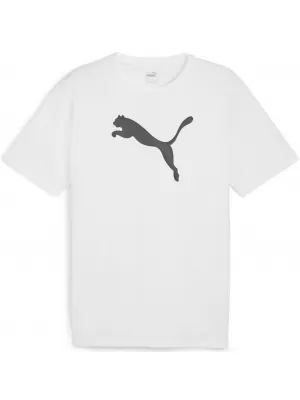 Srajca PUMA TEAMRISE LOGO JERSEY COTTON 658705_04 PUMA BELA/PUMA ČRNA