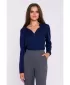 Ženska bluza STYLOVE S375 MORNARSKO MODRA