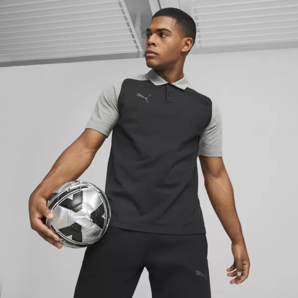  Moška T -majica z ovratnikom PUMA TEAMCUP CASUALS POLO 657991_03 PUMA ČRNA 