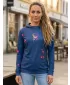 Ženski vrhunski funkcionalni pulover ALTISPORT VOJ/ALW077MI01 TEMNO MODRA/ORANŽNA