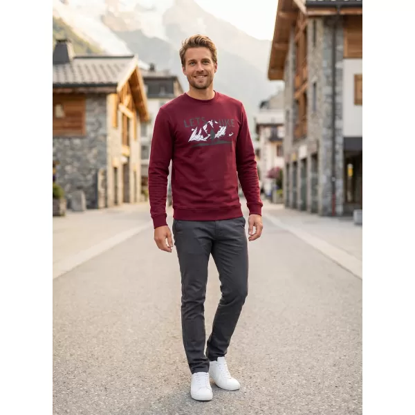 Moški pulover ALTISPORT ALM190406 GRANAT 