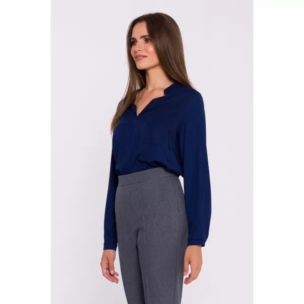  Ženska bluza STYLOVE S375 MORNARSKO MODRA 