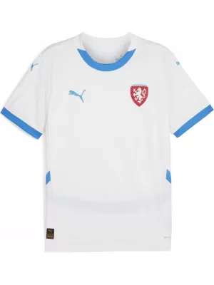 Nogometni dres PUMA FACR AWAY JERSEY REPLICA 774128_02 PUMA BELA/VŽIGALNA MODRA