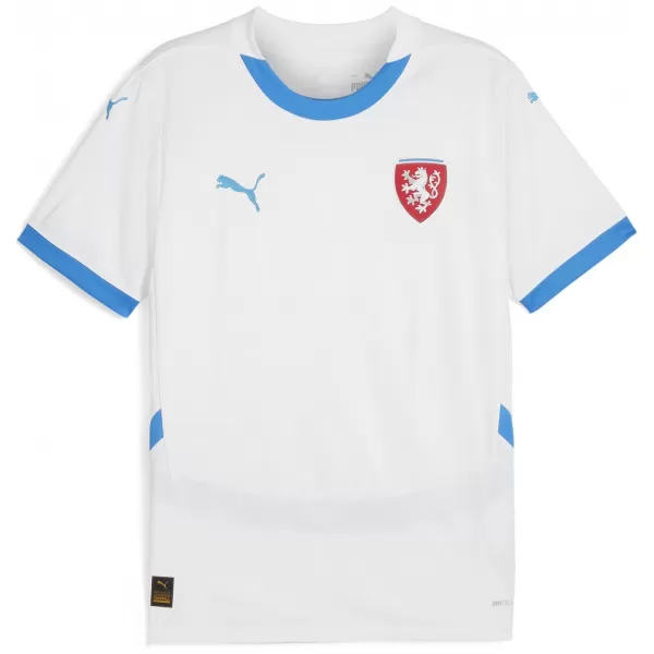  Nogometni dres PUMA FACR AWAY JERSEY REPLICA 774128_02 PUMA BELA/VŽIGALNA MODRA 