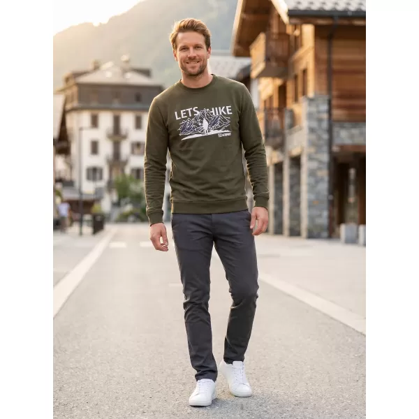 Moški pulover ALTISPORT ALM190406 VOJAŠKI 