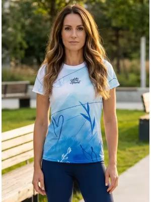 Ženska premium funkcionalna majica ALTISPORT VOJ/ALW083TR01 BELO MODRA