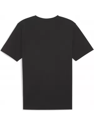 Srajca PUMA TEAMRISE LOGO JERSEY COTTON 658705_03 PUMA ČRNA/PUMA BELA