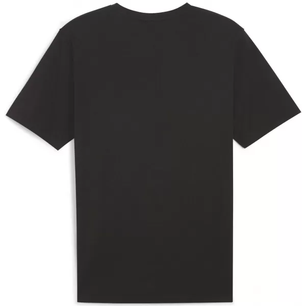  Srajca PUMA TEAMRISE LOGO JERSEY COTTON 658705_03 PUMA ČRNA/PUMA BELA 