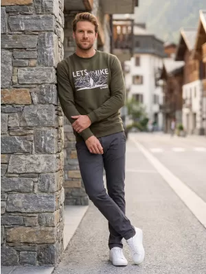 Moški pulover ALTISPORT ALM190406 VOJAŠKI