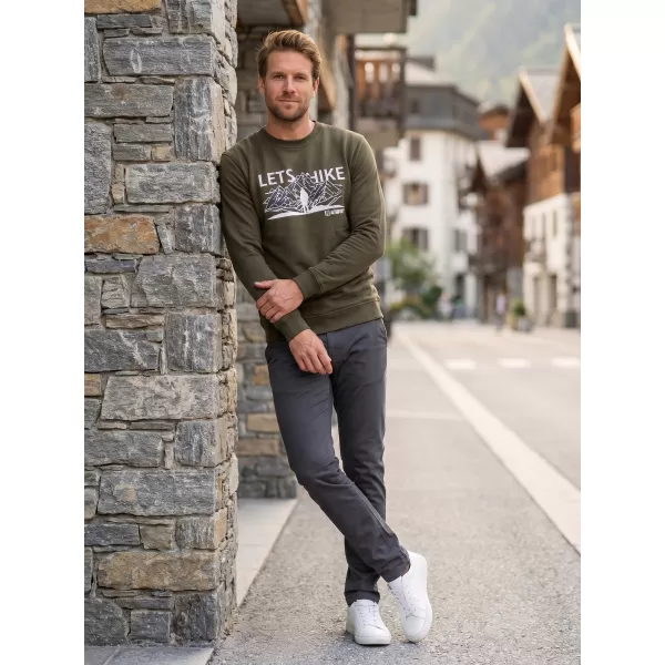 Moški pulover ALTISPORT ALM190406 VOJAŠKI 