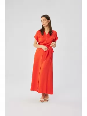 Obleka STYLOVE S364 KORAL