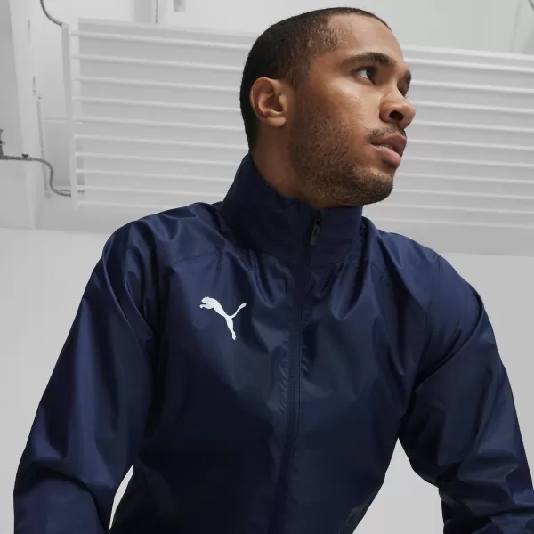 Jakna PUMA TEAMGOAL ALL WEATHER JACKET 659038_06 PUMA NAVY/PUMA WHITE 