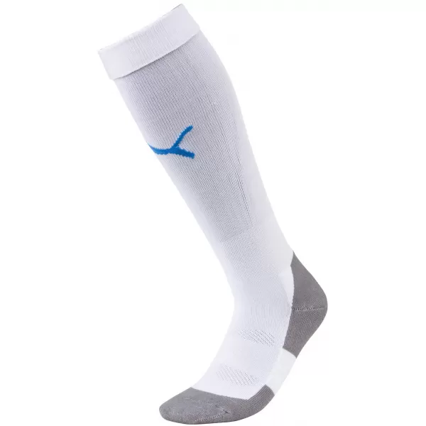  Nogometne nogavice PUMA TEAM LIGA SOCKS CORE 703441_12 PUMA BELA/ELEKTRIČNO MODRA L 