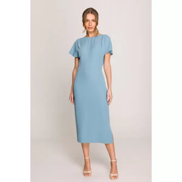  Obleka STYLOVE S398 NEBESNO MODRA 