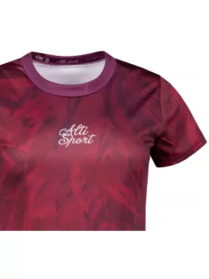 Ženska premium funkcionalna majica ALTISPORT VOJ/ALW096TR01 BORDO
