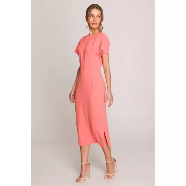  Obleka STYLOVE S398 ORANŽNA 