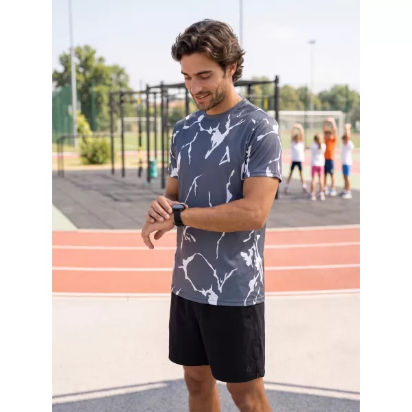  Moška premium funkcionalna majica s kratkimi rokavi ALTISPORT VOJ/ALM052TR01 SIVA 