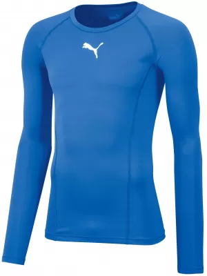 Moška funkcionalna majica PUMA LIGA BASELAYER TEE LS 655920_02 ELEKTRIČNA MODRA LIMONADA
